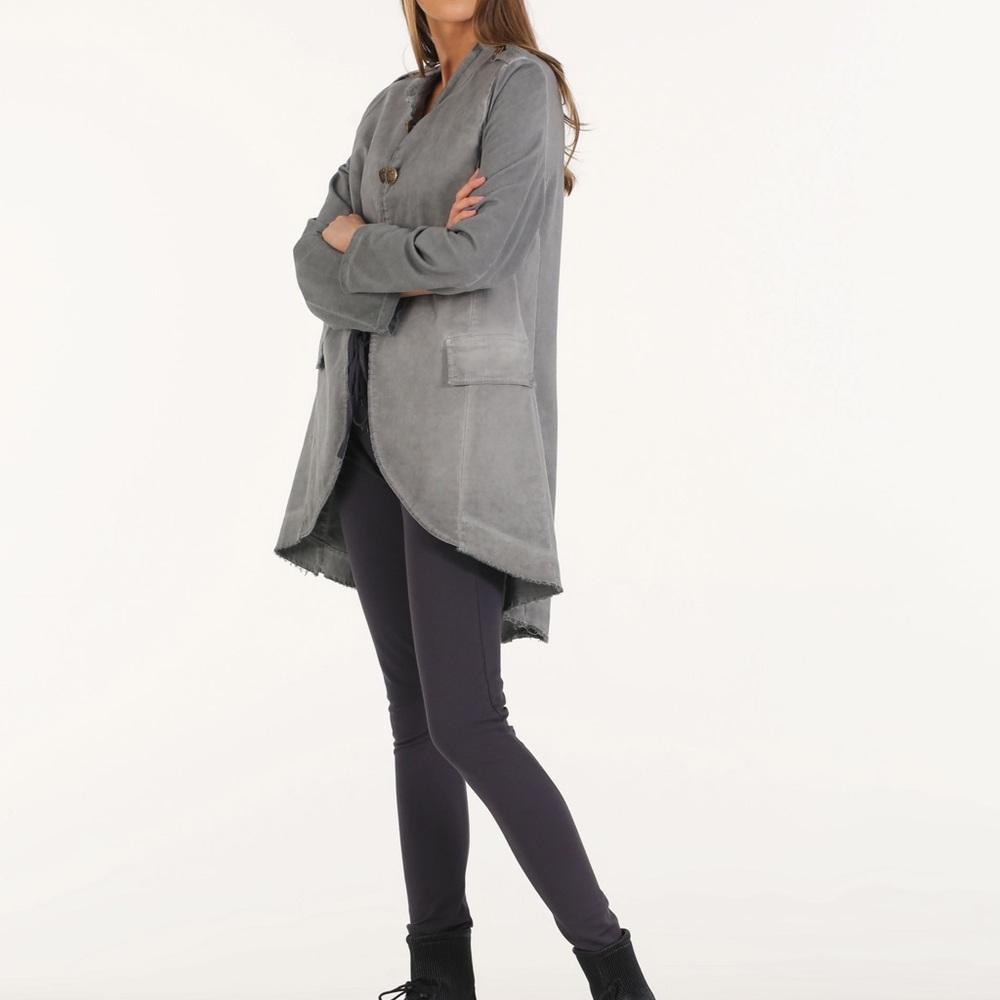 Nuny ROMA Olive Green Super Stretch Small Jacket Blazer Coat - Picture 6 of 13